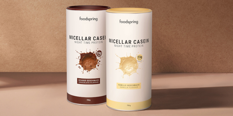 foodspring launcht Micellar Casein Night Time Protein