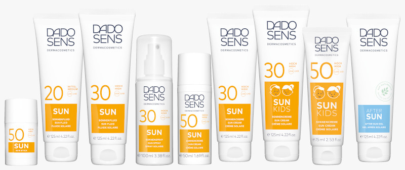 SUN Produkte von DADO SENS – Dermacosmetics