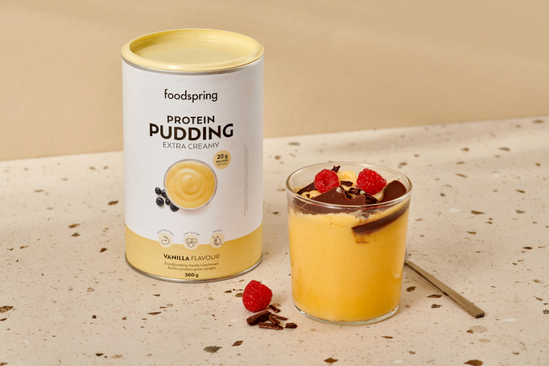 foodspring präsentiert den neuen Protein Pudding: die perfekte süße Belohnung nach dem Essen