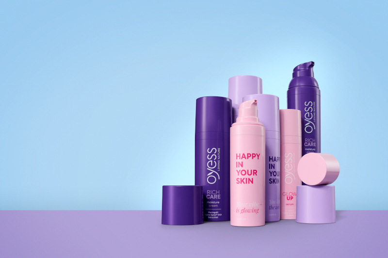 Die neue OYESS Face Care Range –  für strahlende Haut  und your daily dose of happiness.