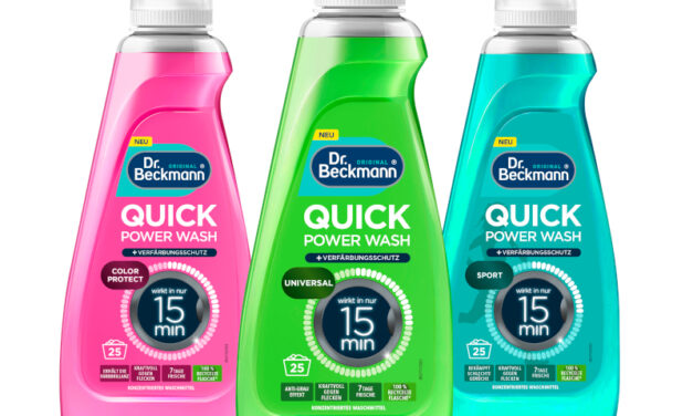 Quick Power Wash – das schnellste Waschmittel von Dr. Beckmann