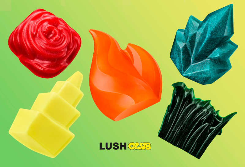 5 limitierte Shower Gummys von LUSH: I like to see you wiggle, wiggle